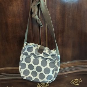 Nwot Thirty one crossbody bag. Gray polka dot. Brand new never used.